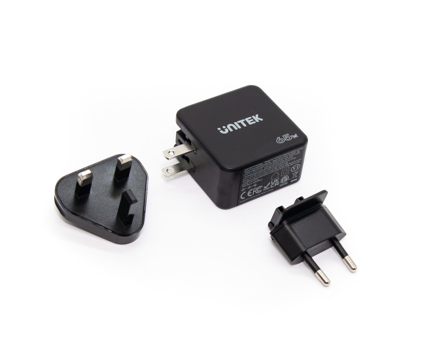 UNITEK Ładowarka Sieciowa Travel GAN 2x USB-C 1x USB-A 65W; P1117B - 1172349 - zdjęcie 5